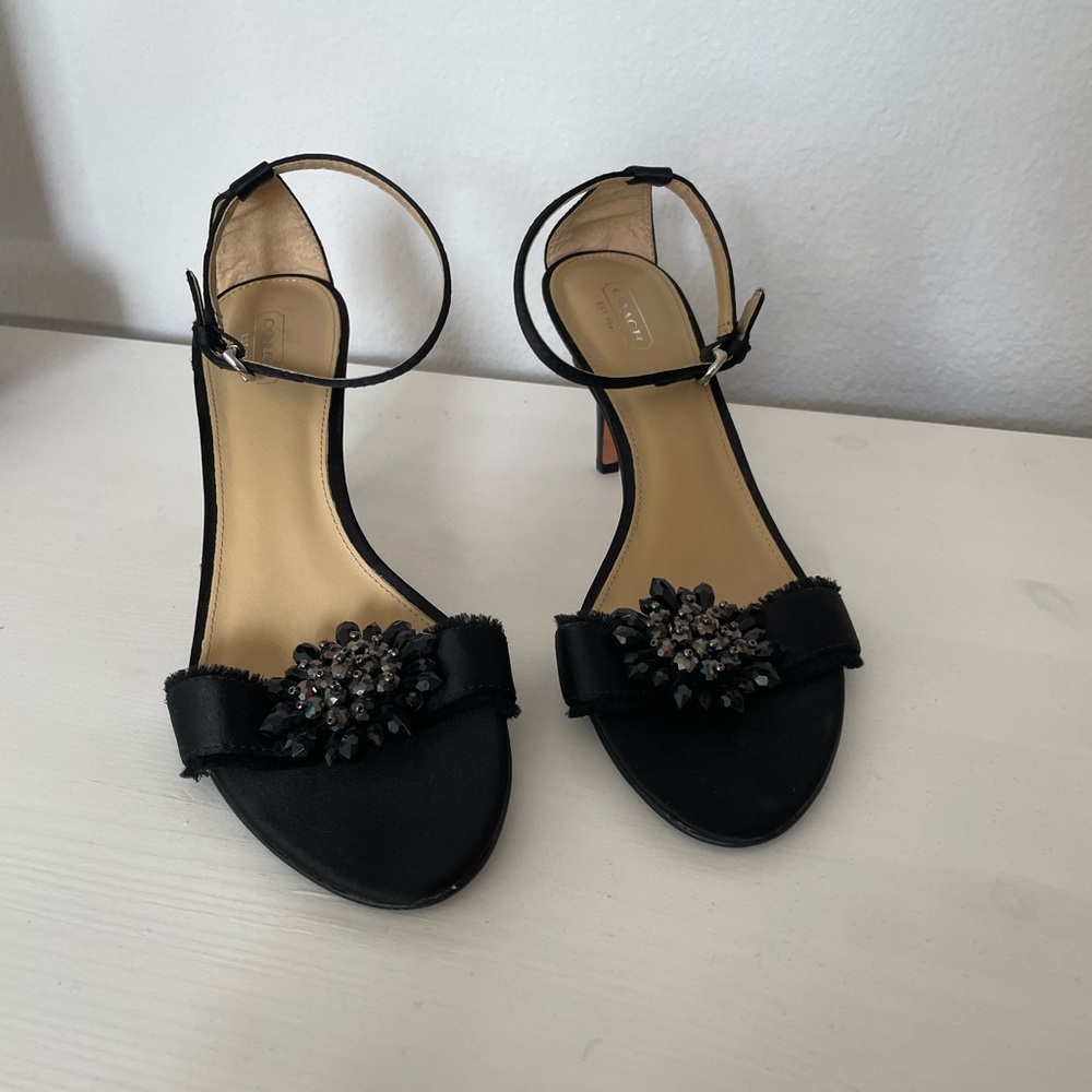 Coach Rosa Satin heels